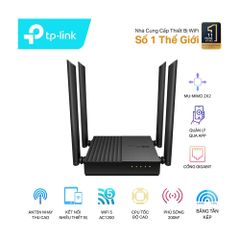 Bộ phát wifi TP-Link Archer C64 (Chuẩn AC/ 1200Mbps/ 4 Ăng-ten ngoài/ Wifi Mesh/ 25 User)