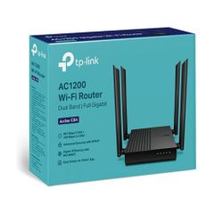 Bộ phát wifi TP-Link Archer C64 (Chuẩn AC/ 1200Mbps/ 4 Ăng-ten ngoài/ Wifi Mesh/ 25 User)