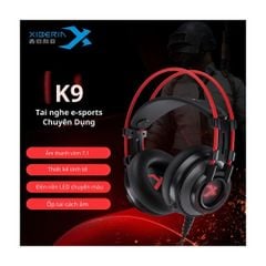 Tai Nghe Gaming Có Dây Xiberia K9 | Đen, RGB, Virtual 7.1, OverEar