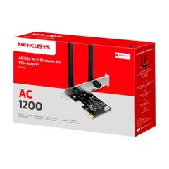 Card WIFI Bluetooth PCIe Mercusys MA30E | Chuẩn AC1200 2 băng tần 2.4 & 5 GHZ | Bluetooth 5.0