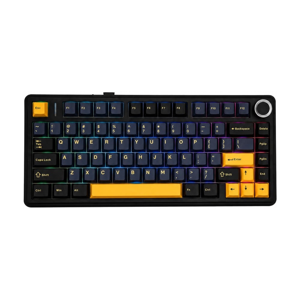 BÀN PHÍM CƠ AULA F75 (4890) CÓ DÂY (Phiên bản Đen + Xanh đậm + Cam/ Pink switch)