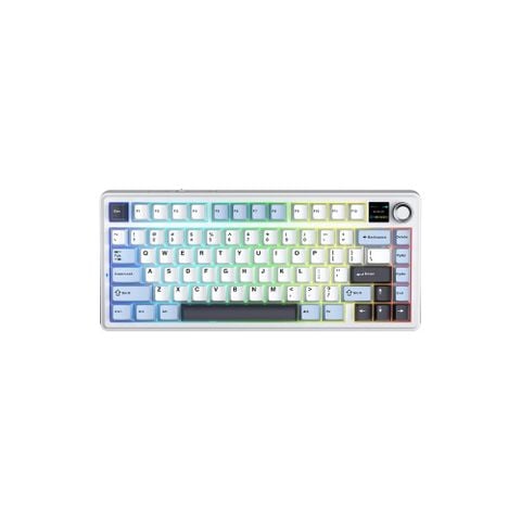 Bàn phím cơ AULA F75 MAX GAMING 3 MODE (Xanh + trắng + tím đậm/ Reaper switch)