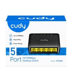 Bộ chuyển mạch Cudy FS105D 5 cổng 10/100 MBPS, 5 cổng RJ45 10/100M