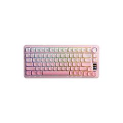 BÀN PHÍM CƠ GAMING AULA S75 PRO (2131) 3 MODE (Phiên bản màu Hồng gradient, Grey Wood V3 Switch)