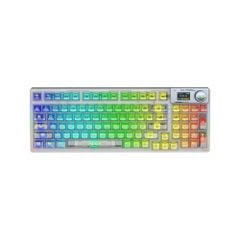 Phím Cơ Aula F98 Pro (Ice Crystal Switch Trắng Trong Suốt) Không Dây