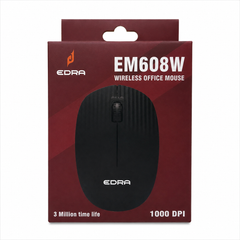Chuột Văn Phòng E-DRA EM608W Màu Đen Không Dây