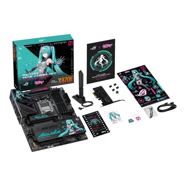Mainboard Asus ROG Strix X870E-H Gaming WiFi 7 Hatsune Miku Edition DDR5