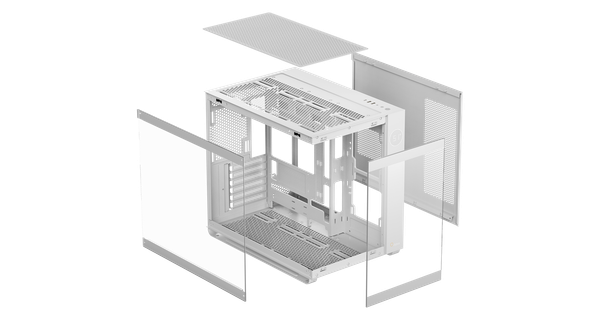 Vỏ Case Ocypus Iota C70 Trắng Sẵn 3 Fan ARGB