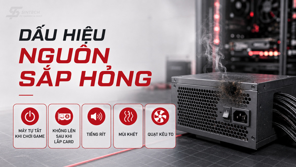 Dấu hiệu nhận biết nguồn máy tính sắp hỏng