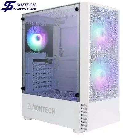 Vỏ Case Montech X2 MESH ATX/M-ATX/ITX Trắng Kèm Fan