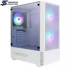 Vỏ Case Montech X2 MESH ATX/M-ATX/ITX Trắng Kèm Fan