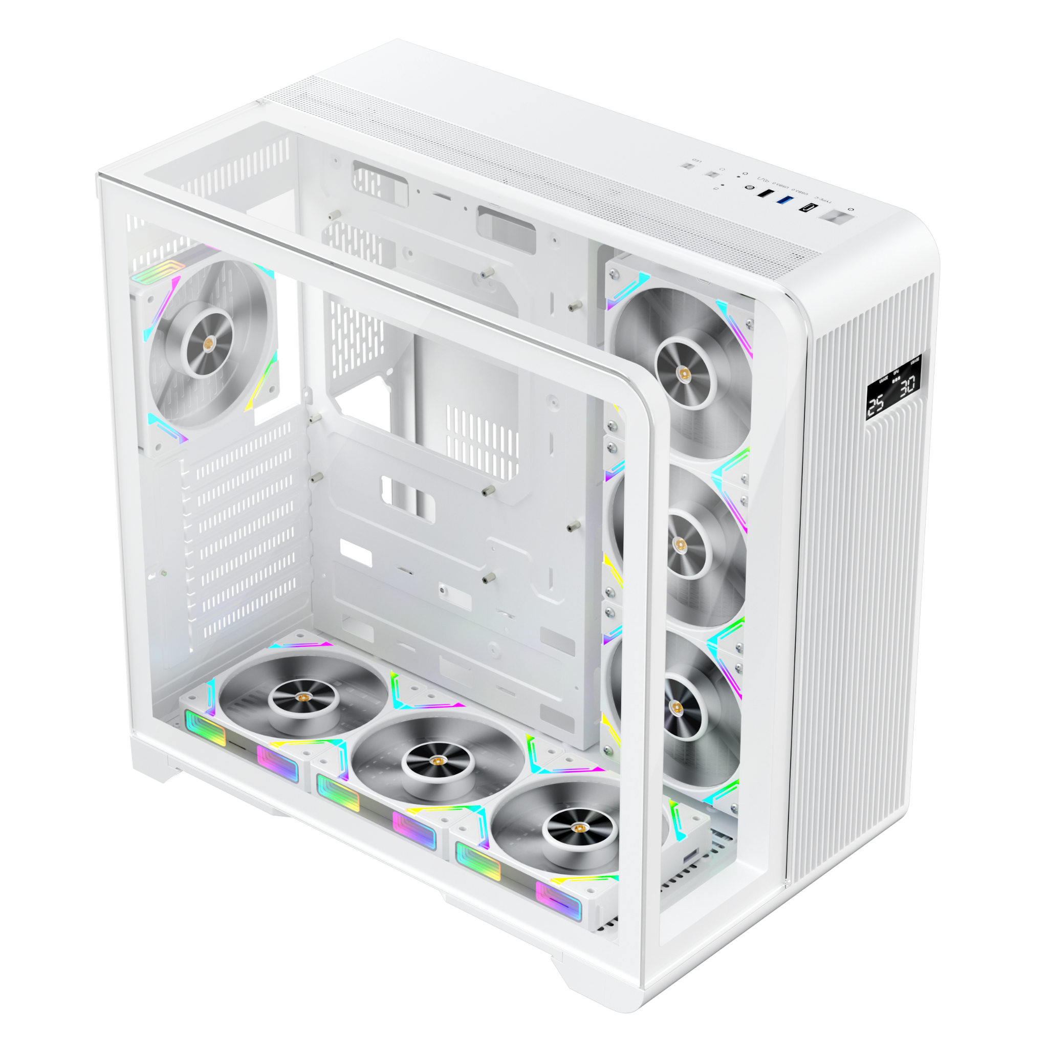 Vỏ Case 1STPLAYER RT7 ATX/M-ATX Trắng