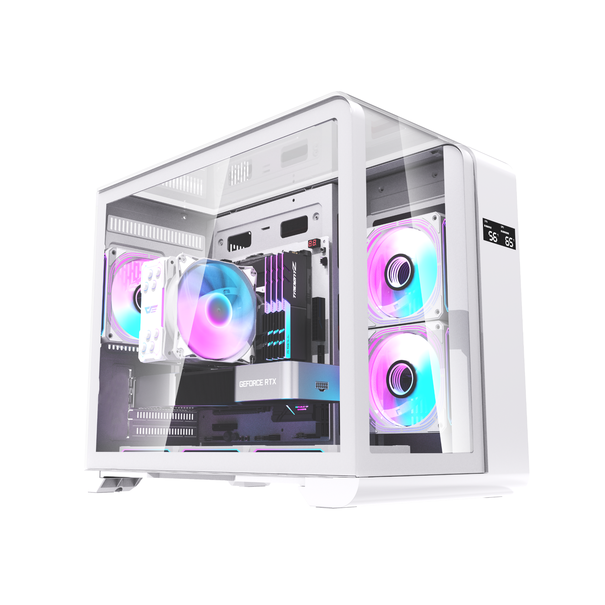 Vỏ Case DARKFLASH L280M M-ATX Trắng