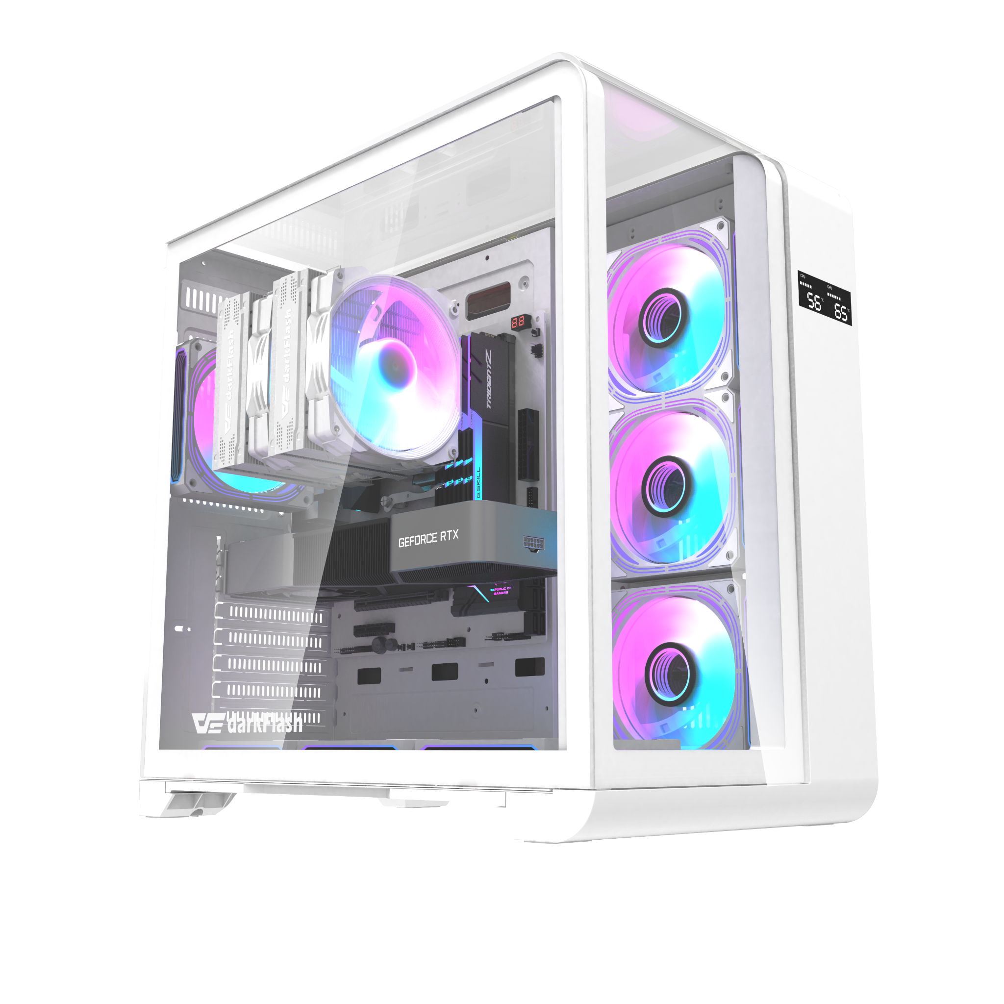 Vỏ Case DARKFLASH L280 ATX Trắng