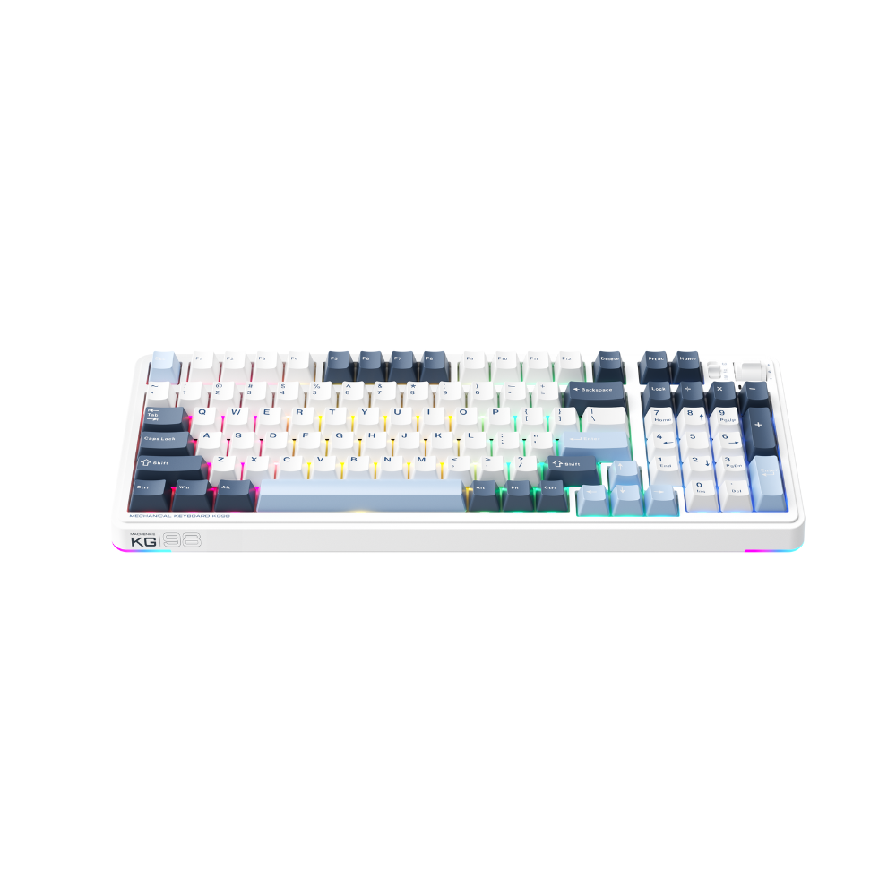Phím Cơ Machenike KG98 Tri-mode RGB Trắng