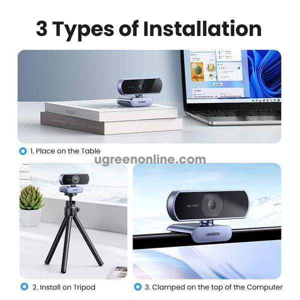 Webcam Ugreen Full HD 15728