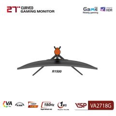 Màn hình cong Gaming VSP VA2718G 27 inch (VA, FHD, 180Hz, 1Ms, Adaptive sync)