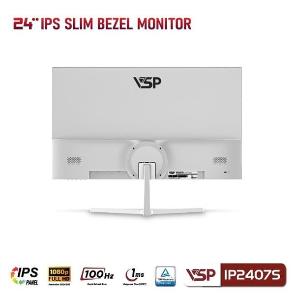 Màn hình VSP IP2407S 24inch ( IPS / FHD / 100Hz / 1ms / FreeSync / Trắng)