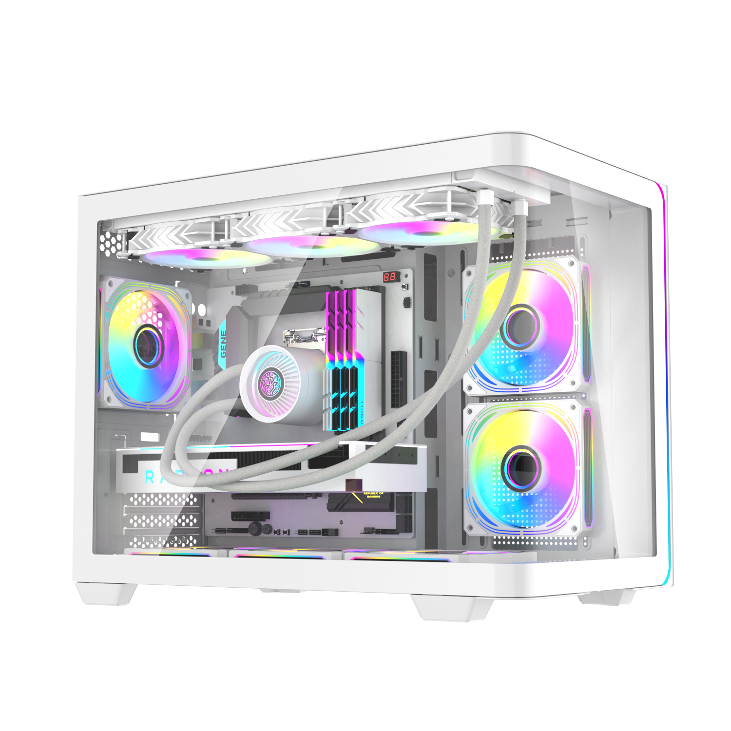 Vỏ Case DARKFLASH L285M M-ATX Trắng Vỏ Case DARKFLASH L285M M-ATX Trắng