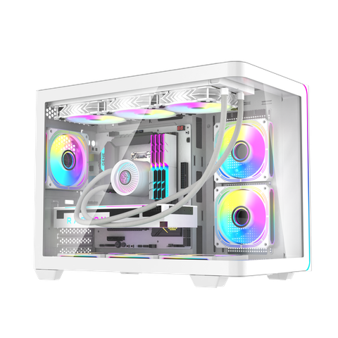 Vỏ Case DARKFLASH L285M M-ATX Trắng