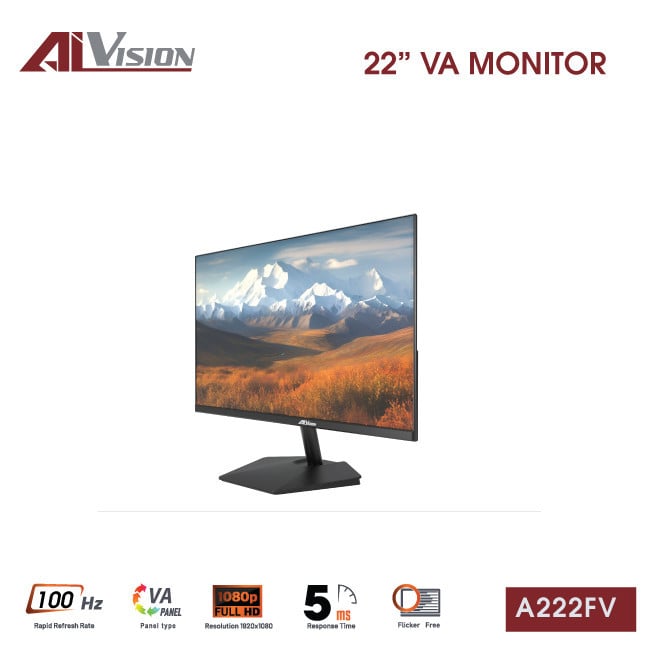 Màn hình 22 inch AiVision A222FV (VA, Full-HD, 100hz)