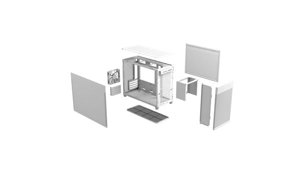 Vỏ Case ASUS Prime AP201 White Mesh