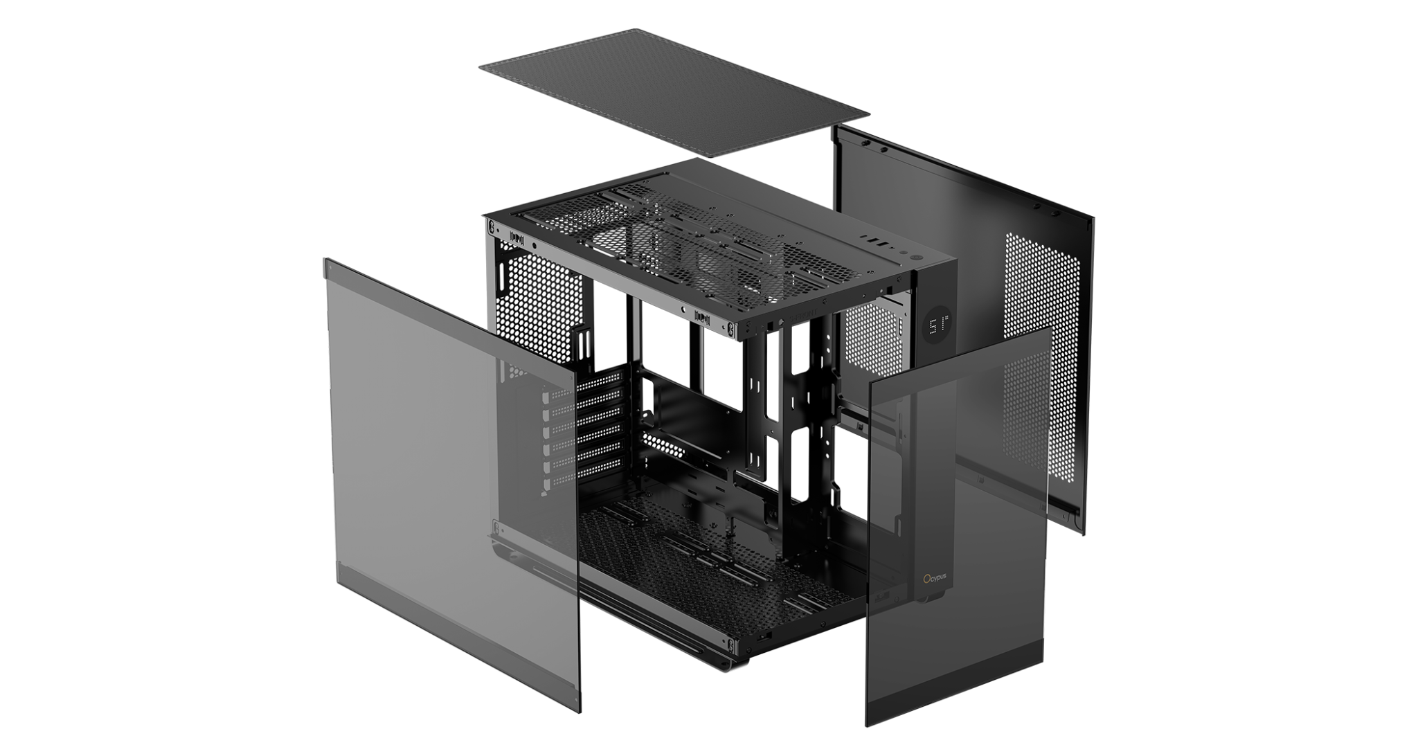 Vỏ Case Ocypus Iota C70 Đen Sẵn 3 Fan ARGB