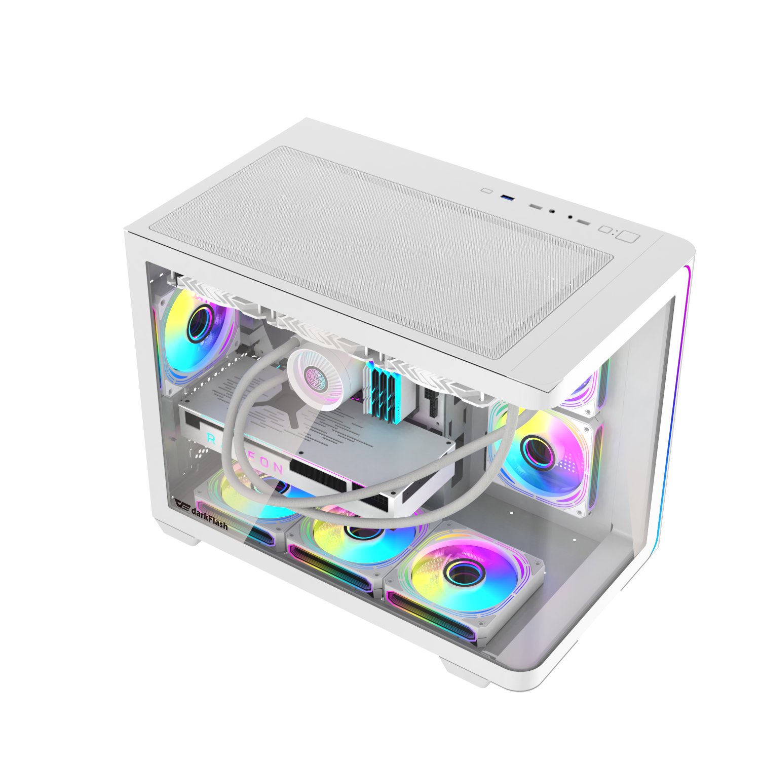 DARKFLASH L285M M-ATX Trắng cận cảnh DARKFLASH L285M M-ATX Trắng cận cảnh