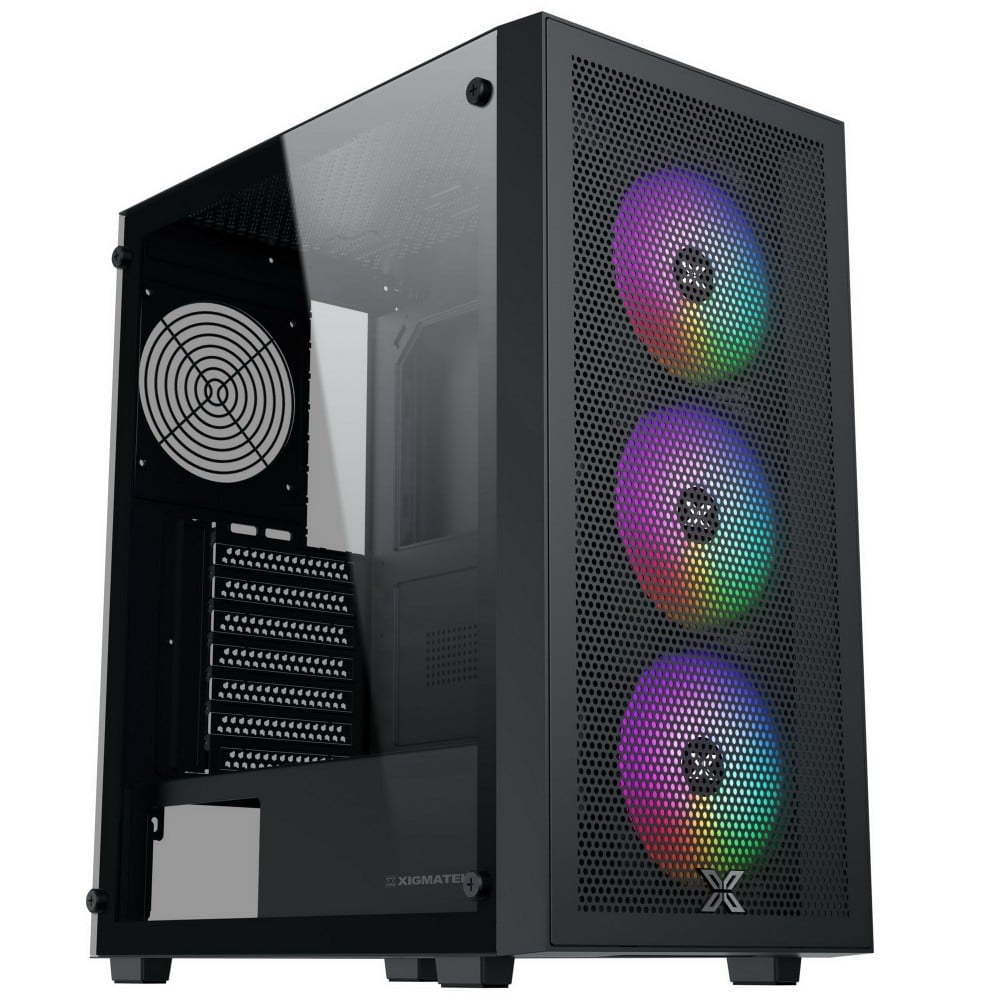 Vỏ Case Xigmatek Gaming Z 3F EN41082 ATX/M-ATX/ITX Đen Kèm 3 Fan RGB