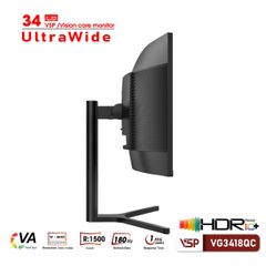 Màn Hình Cong Gaming Ultrawide VSP VG3418QC 34 inch (2K/VA/180hz/1ms/Adaptive Sync)