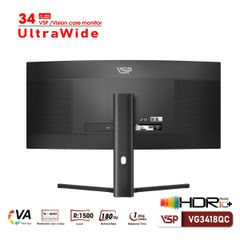 Màn Hình Cong Gaming Ultrawide VSP VG3418QC 34 inch (2K/VA/180hz/1ms/Adaptive Sync)