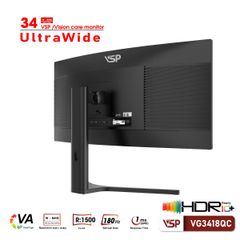 Màn Hình Cong Gaming Ultrawide VSP VG3418QC 34 inch (2K/VA/180hz/1ms/Adaptive Sync)