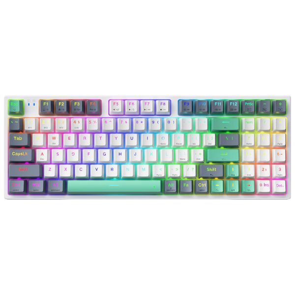Phím Cơ Machenike K500 PRO-B94 (Grey/Brown Switch Trắng Xám) Không Dây
