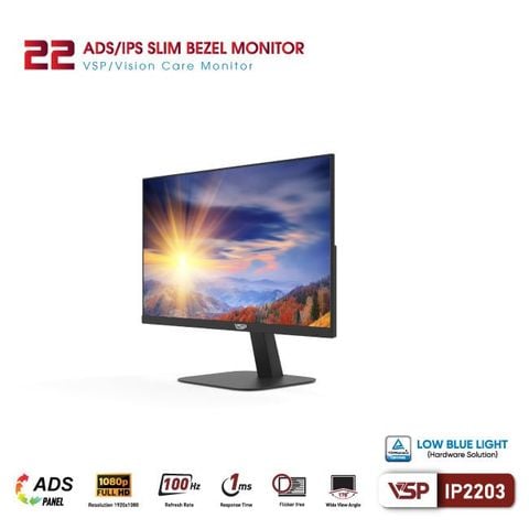 Màn hình văn phòng VSP IP2203 22 inch (FHD, 100Hz, 1ms)