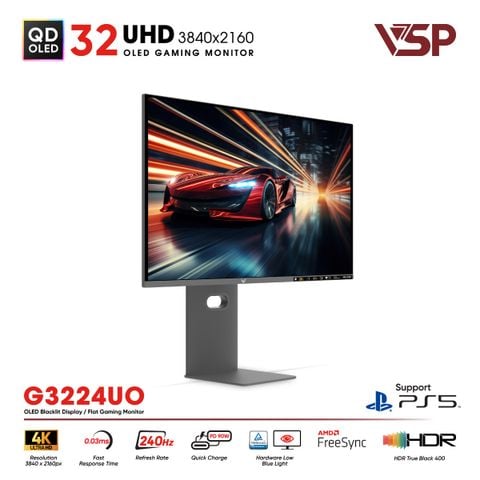 Màn hình QD-OLED Ai gaming Vision Pro G3224UO (32 inch / 4K / 10bit / 240Hz / 0.03ms / G-sync)