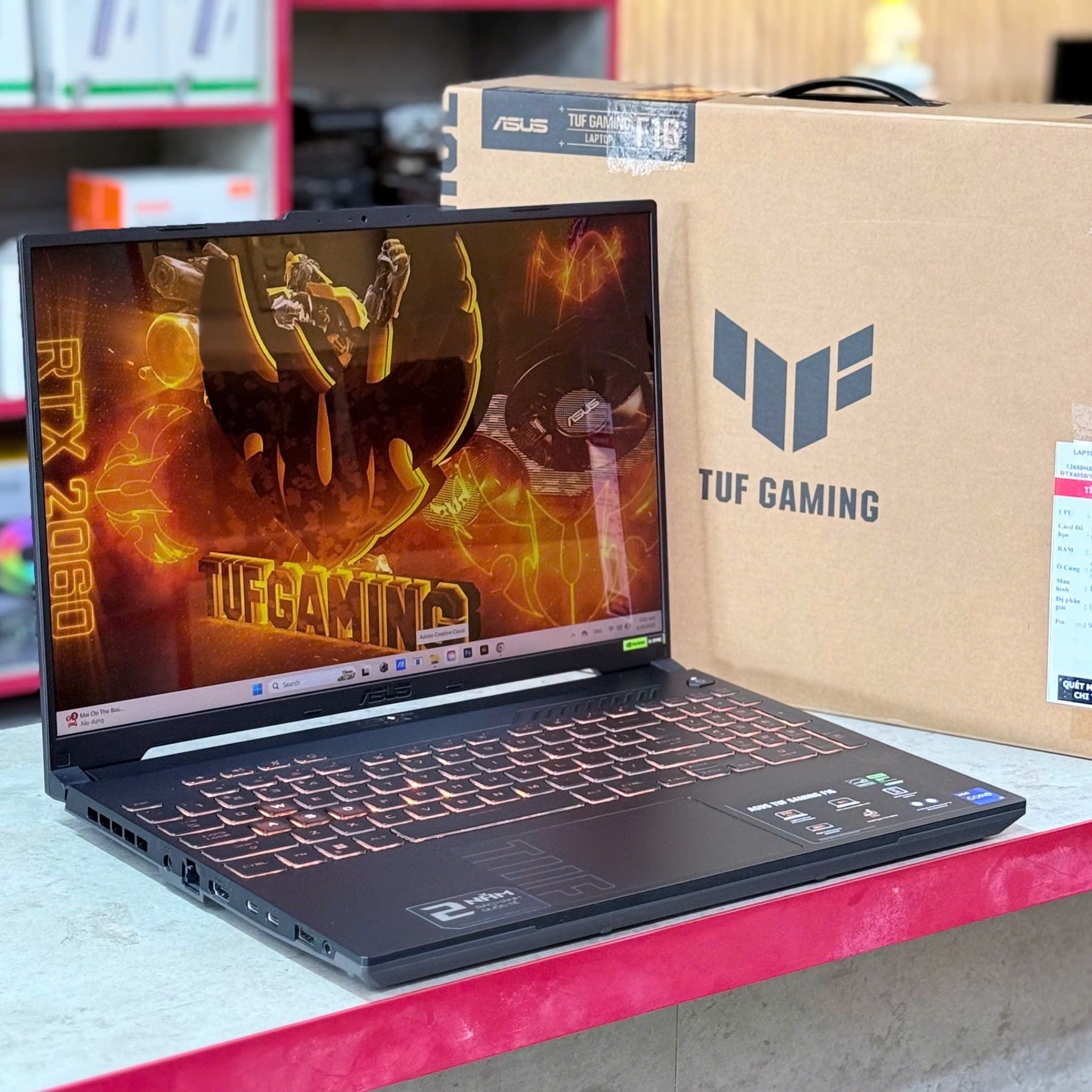 Laptop ASUS TUF Gaming F16 FX607JU-N3139 thiết kế Mecha Gray