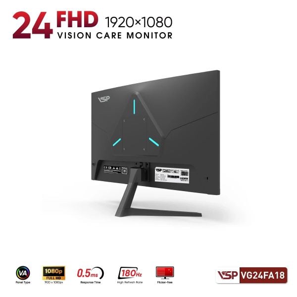 Màn Hình VSP VG24FA18 ( 24 inch / FHD / VA / 180Hz / 0.5ms )