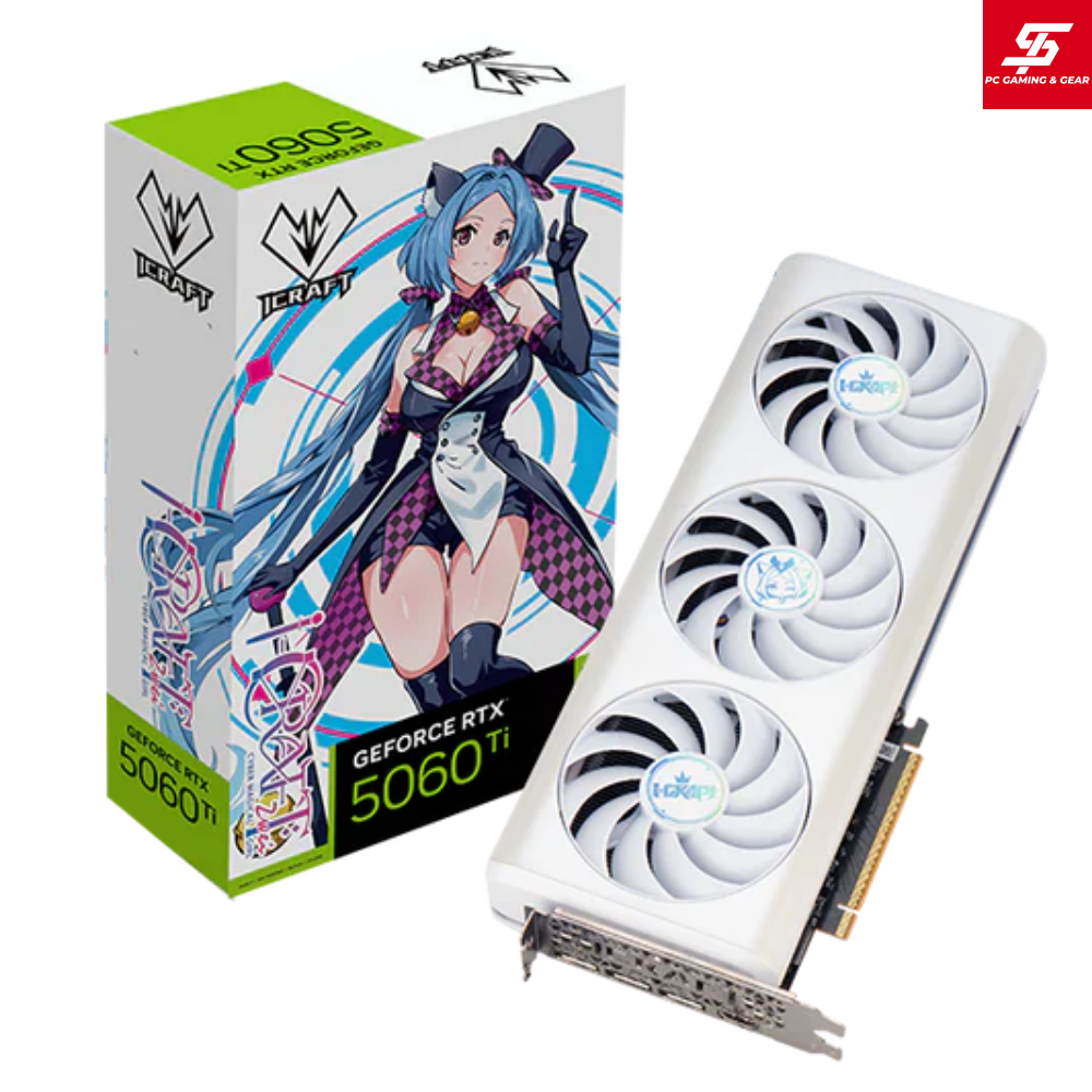 Card Màn Hình MAXSUN iCraft AIGA RTX 5060 Ti 16GB OC Trắng