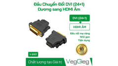 Đầu chuyển đổi DVI 24+1 sang HDMI VegGeig V-S107