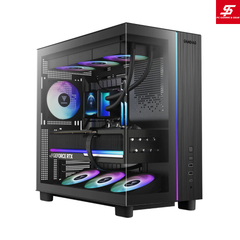 Vỏ Case Gamdias ATLAS M4 ATX Đen Sẵn 4 Fan ARGB