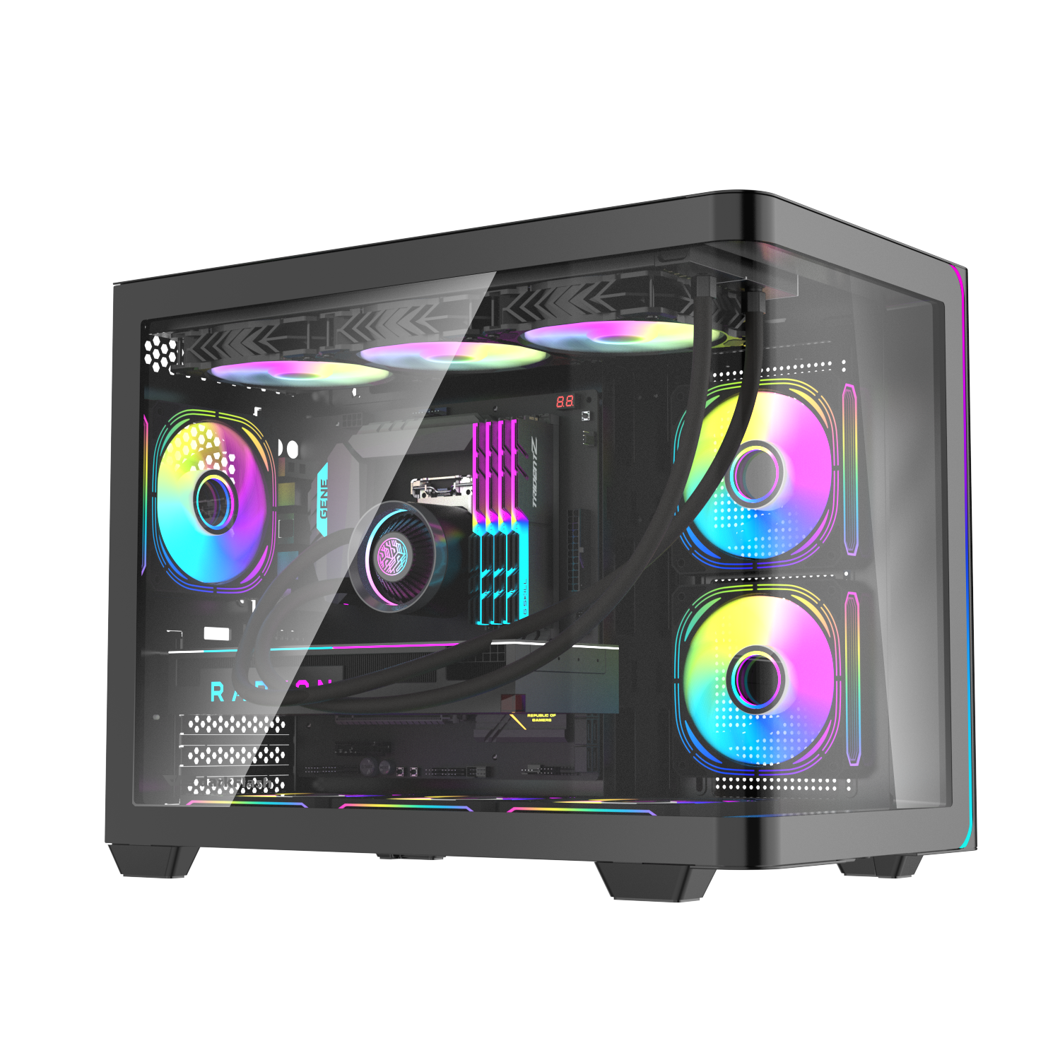 Vỏ Case DARKFLASH L285M M-ATX Đen