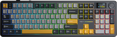 Phím Cơ Aula F108 Pro (Reaper Switch Đen Xám Vàng) Không Dây