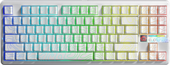 BÀN PHÍM CƠ GAMING AULA F87 PRO V2 (2605) 3 MODE (Phiên bản Màu Trắng Contour/ Star Vector switch)