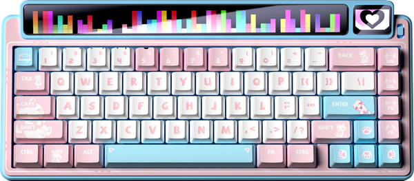 Phím Cơ Leobog AMG65 TM (Jadeite Switch Hồng Trắng Xanh Dương) Không Dây