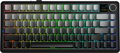 Bàn phím cơ AULA F75 MAX GAMING 3 MODE (Xám + Đen gradient/ Reaper switch)