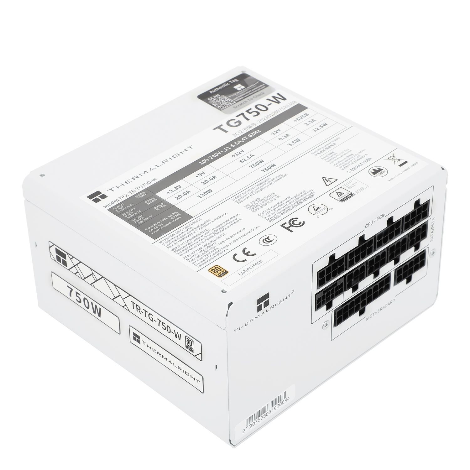 Nguồn Thermalright TG-750-W 750W ( Trắng, 80 Plus Gold, Full Modular)