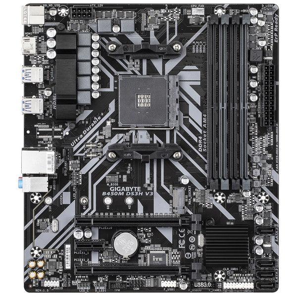 Mainboard GIGABYTE B450M DS3H V3 DDR4