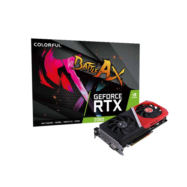 Card Màn Hình Colorful  Battle AX RTX 2060 12G GDDR6 2 FAN Cũ