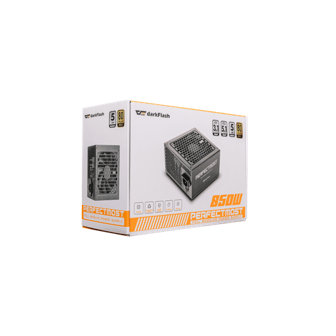 Nguồn máy tính DarkFlash PMT 850W GOLD ATX 3.1, PCIe 5.1 (80 Plus Gold/ Full-Modular) Đen