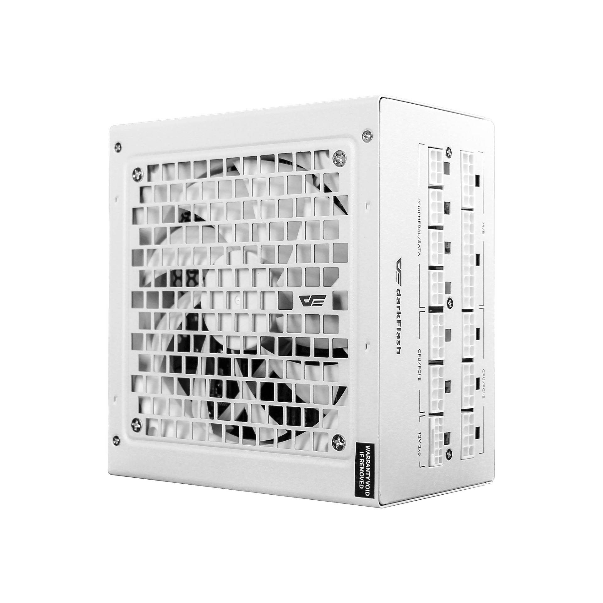 Nguồn máy tính DarkFlash PMT 850W GOLD ATX 3.1, PCIe 5.1 (80 Plus Gold/ Full-Modular) Trắng